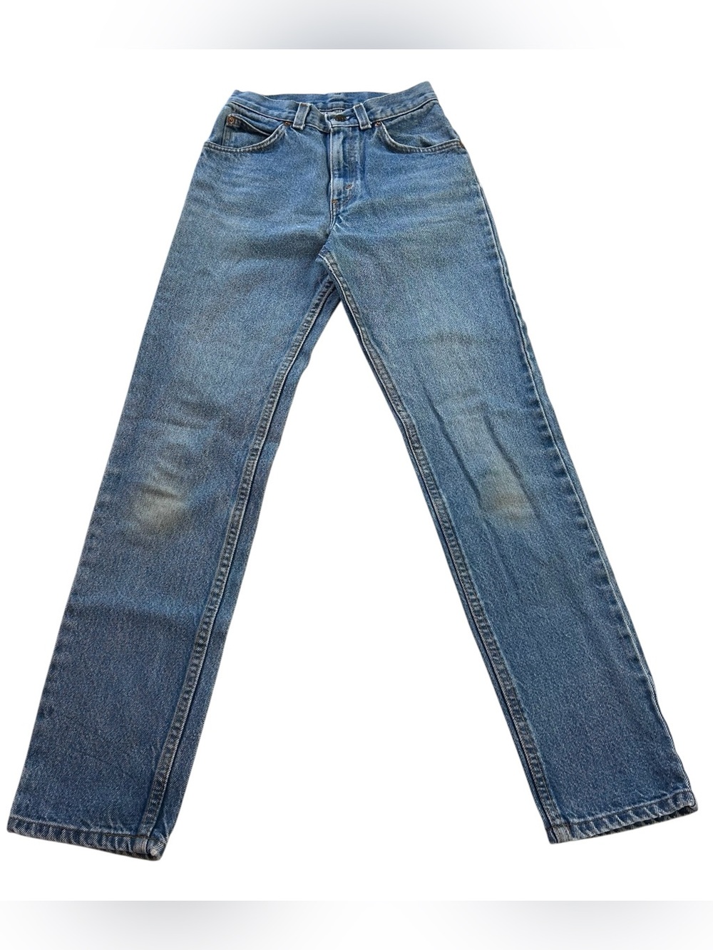 Vintage 1986 Levis 26568 White Tab Patch High Waisted Tapered Jeans 23 Made USA